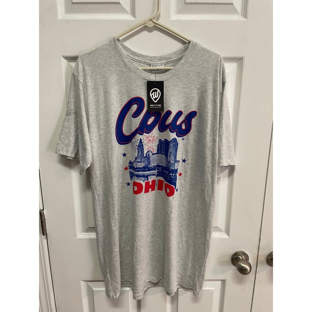Where I'm From Columbus Ohio Graphic Tee Crew Neck Short Sleeve Mens‎ 2X